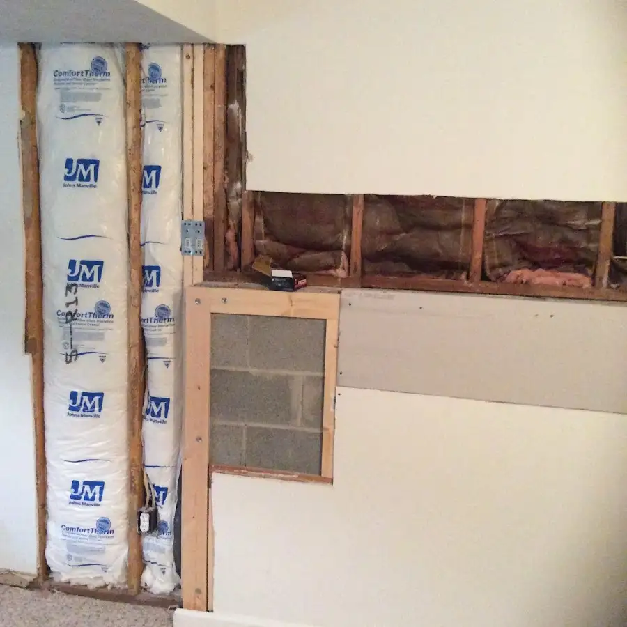 Wall insulation replacement during Structural Drying in St. Matthews